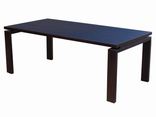 Dark ash rectangular dining table
