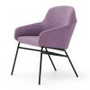 Lavender Aston chair with wraparound back