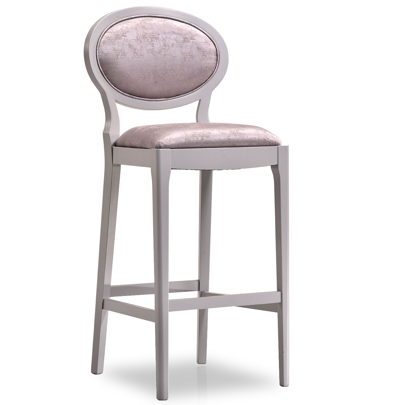 Grey and lilac bar stool
