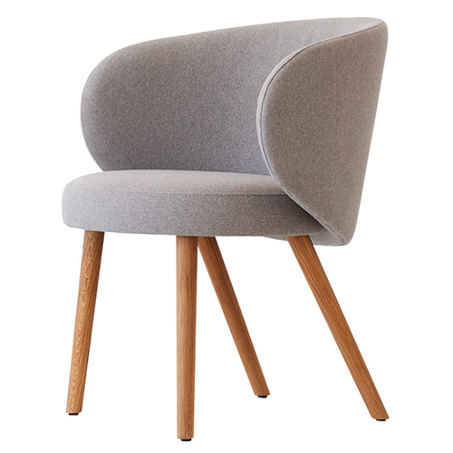 Evie armchair with fabric upholstery