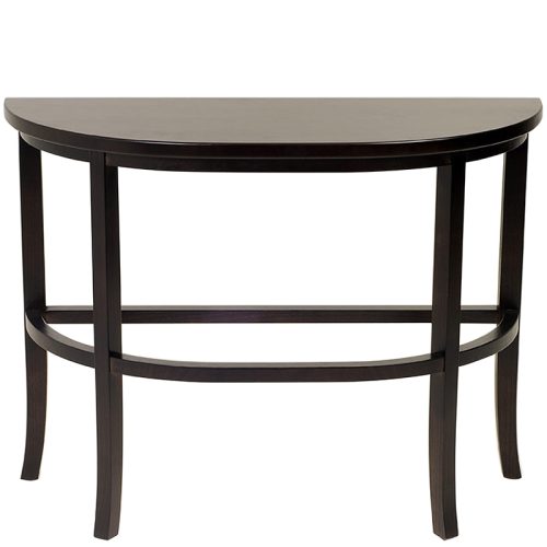 Black semicircle table