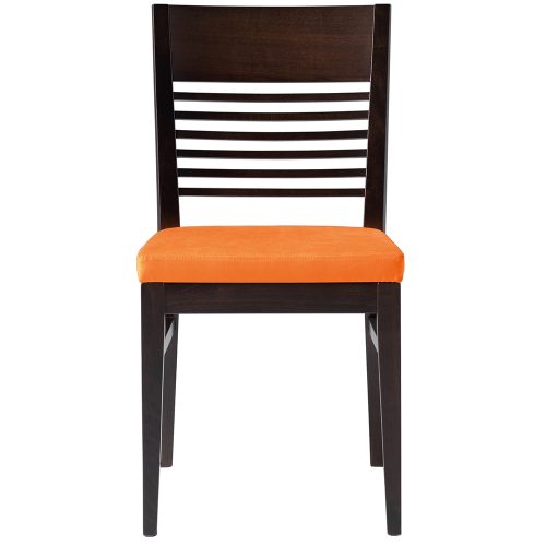 Black and orange bar chair