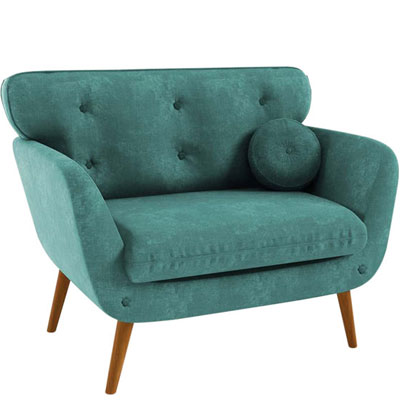 Turquoise armchair