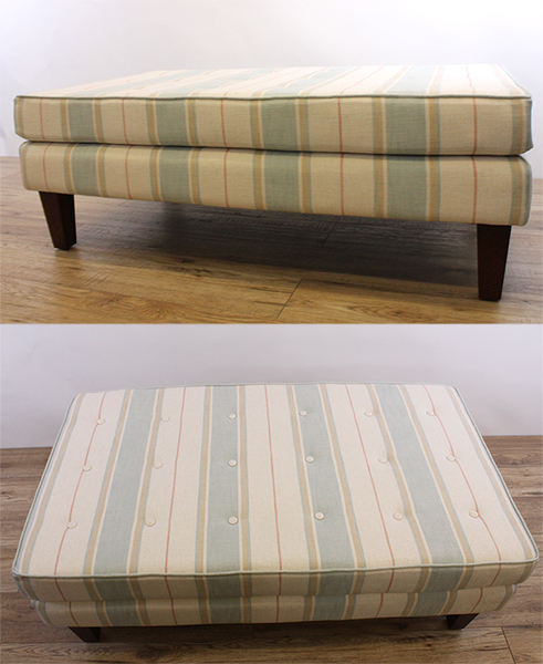 Bespoke decorative footstool