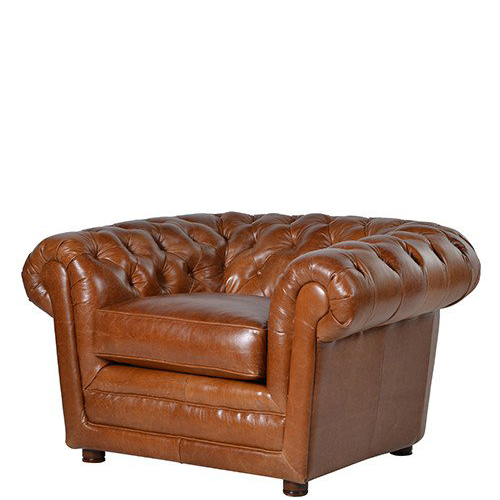 Brown Chesterfield Armchair