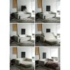 Grey sofa bed in different positions