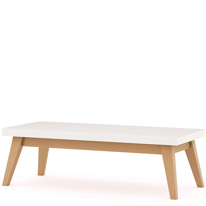 Coffee table white top wood deals legs