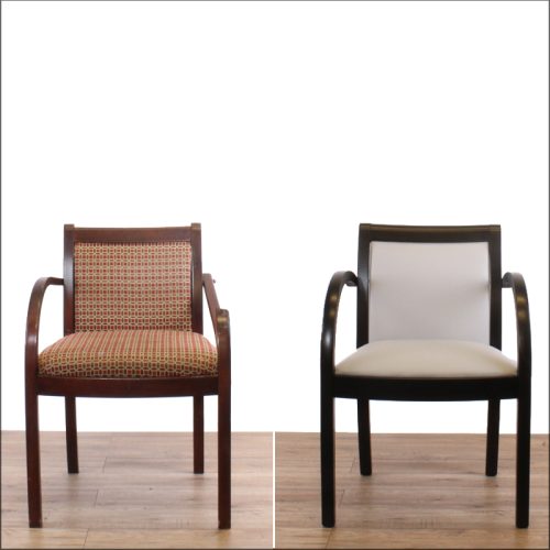 Examples of dining chair reupholstery