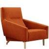 Orange hotel lounge chair