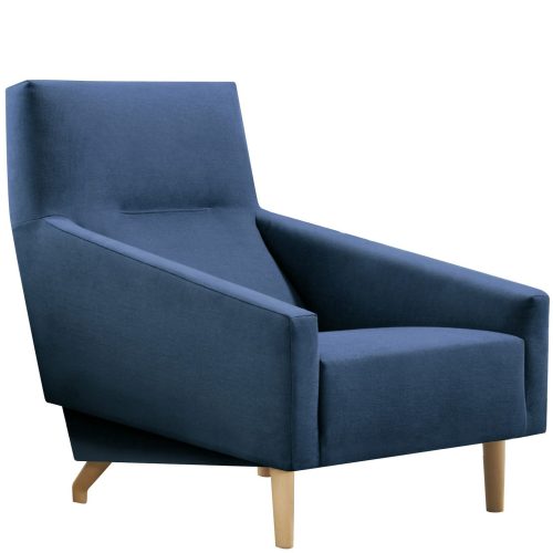 Blue hotel lounge chair