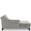 Grey and white patterned chaise longue