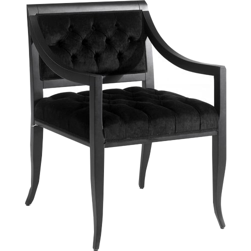 Black armchair