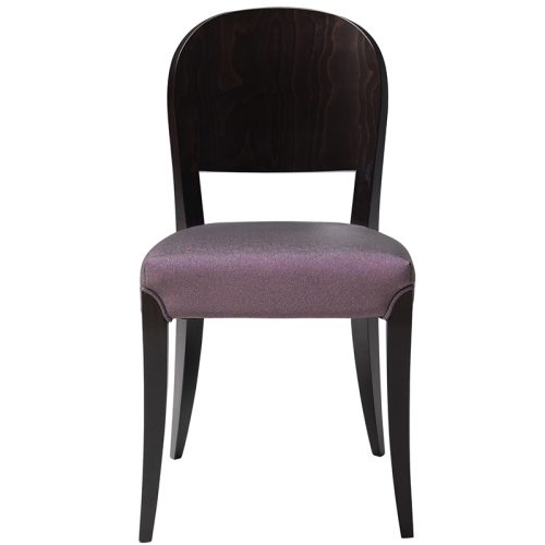 Black and purple side chair