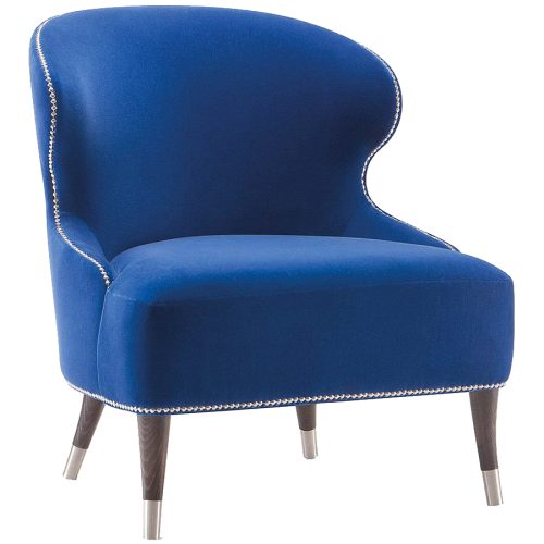 Hotel lounge chair in blue