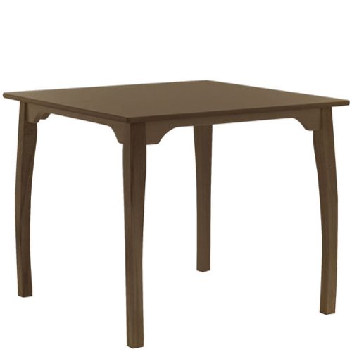 Brown square table